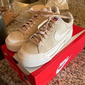 Nike court legacy lift pearl white phantom size 8